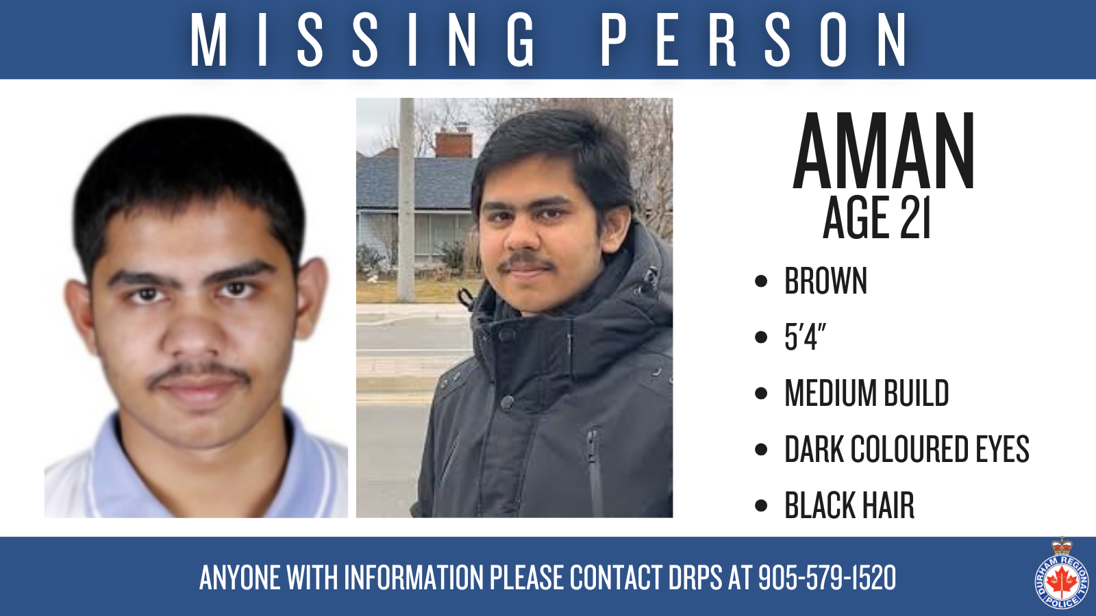 Reference image 1 for Missing 21-Year-Old Male from Whitby