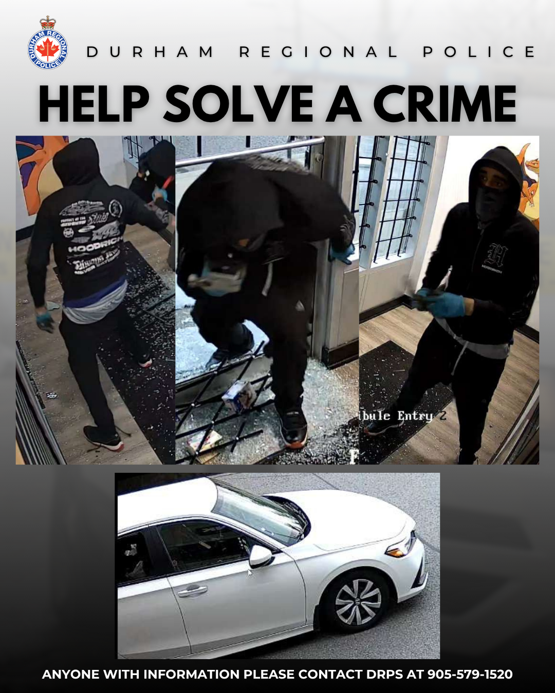 Reference image 1 for Suspects Wanted for Two Break-and-Enters in Ajax