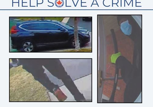 Reference image 2 for Police are seeking the public's assistance identifying a male suspect involved in a break-and-enter in Bowmanville.