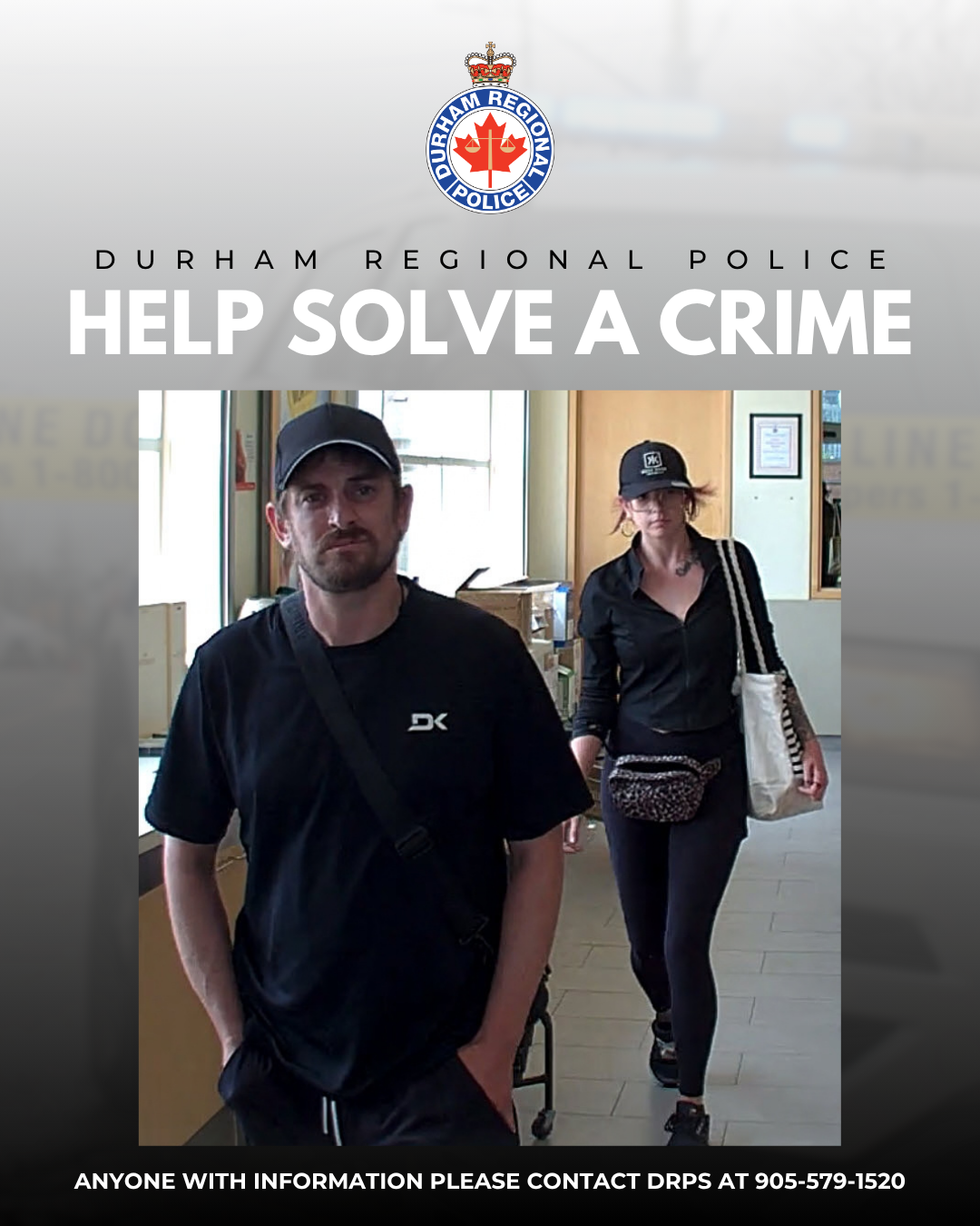 Reference image 1 for Male and Female Sought for Multiple LCBO Thefts in Durham Region