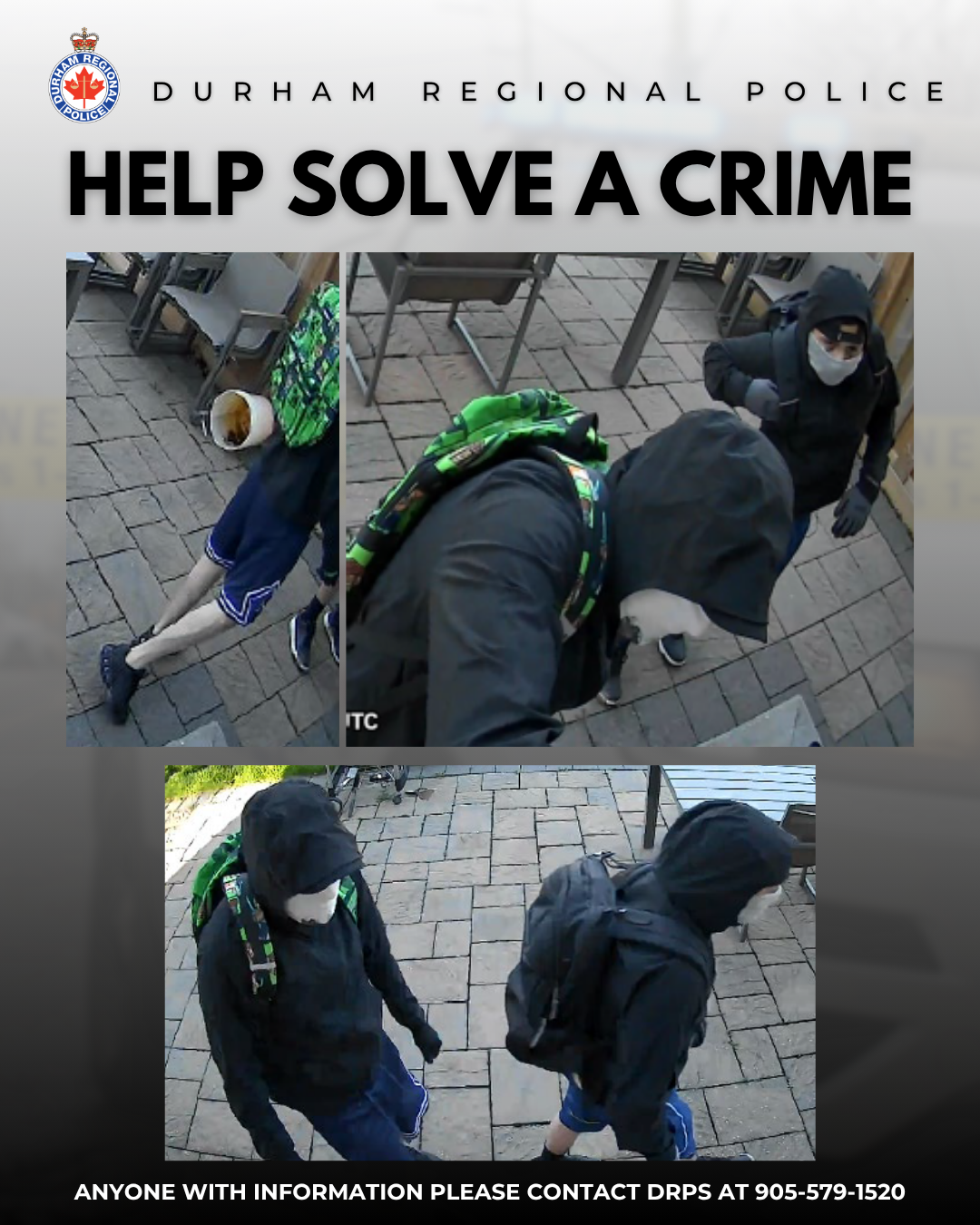 Reference image 1 for Two Suspects Sought After Attempted Break-and-Enter in Pickering
